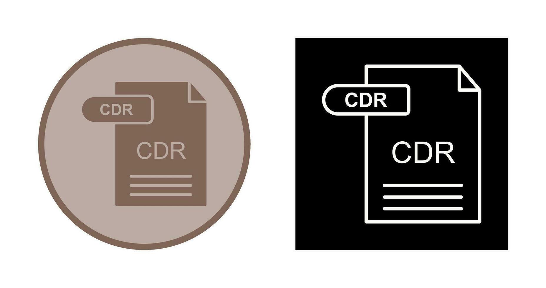 CDR Vector Icon