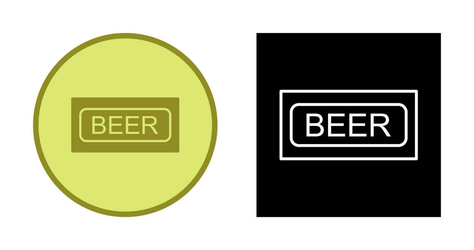 Beer Sign Vector Icon