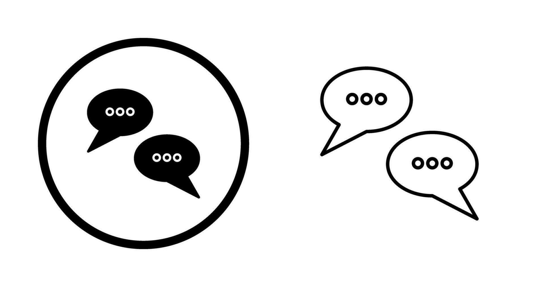 Conversation Bubbles Vector Icon