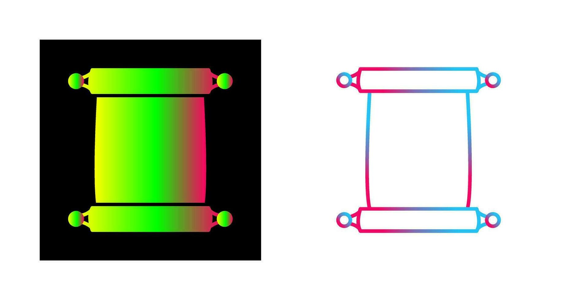 Scroll of Paper Vector Icon
