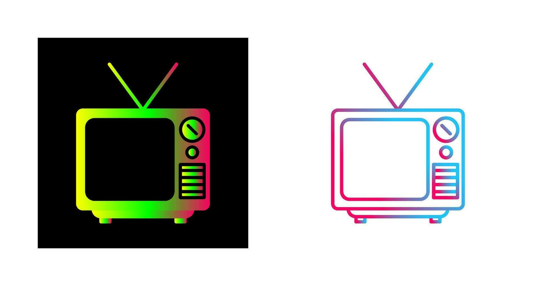 Television Broadcast Vector Icon