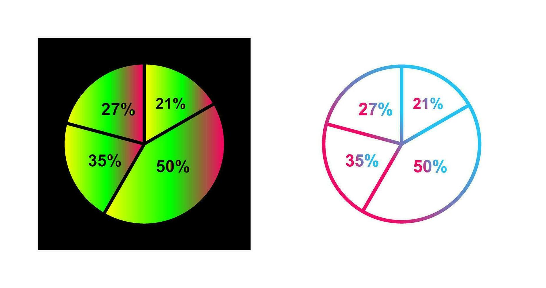 Pie Chart Vector Icon