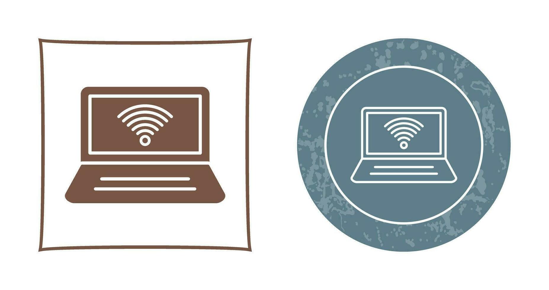 Connected Laptop Vector Icon