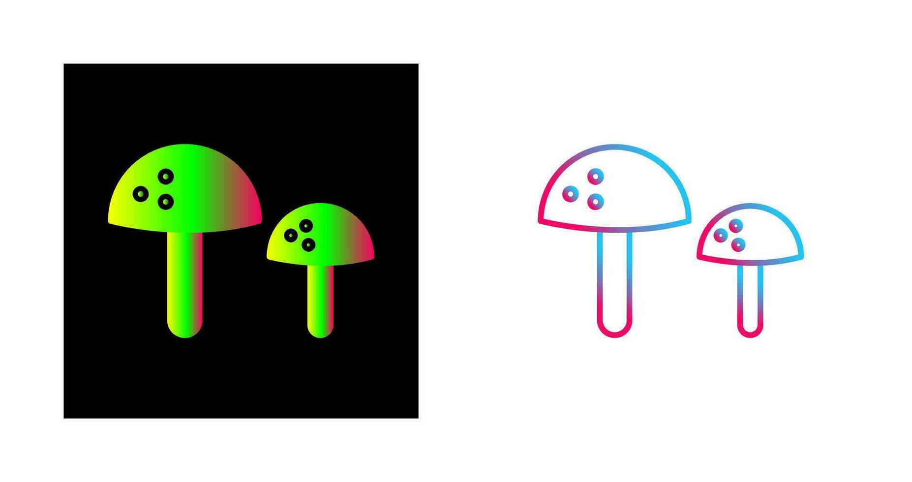 Mushrooms Vector Icon