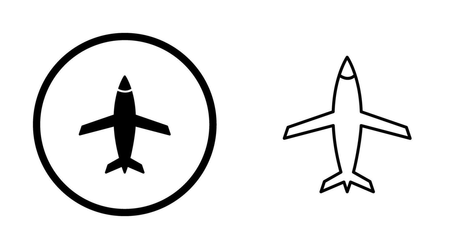 icono de vector de avión