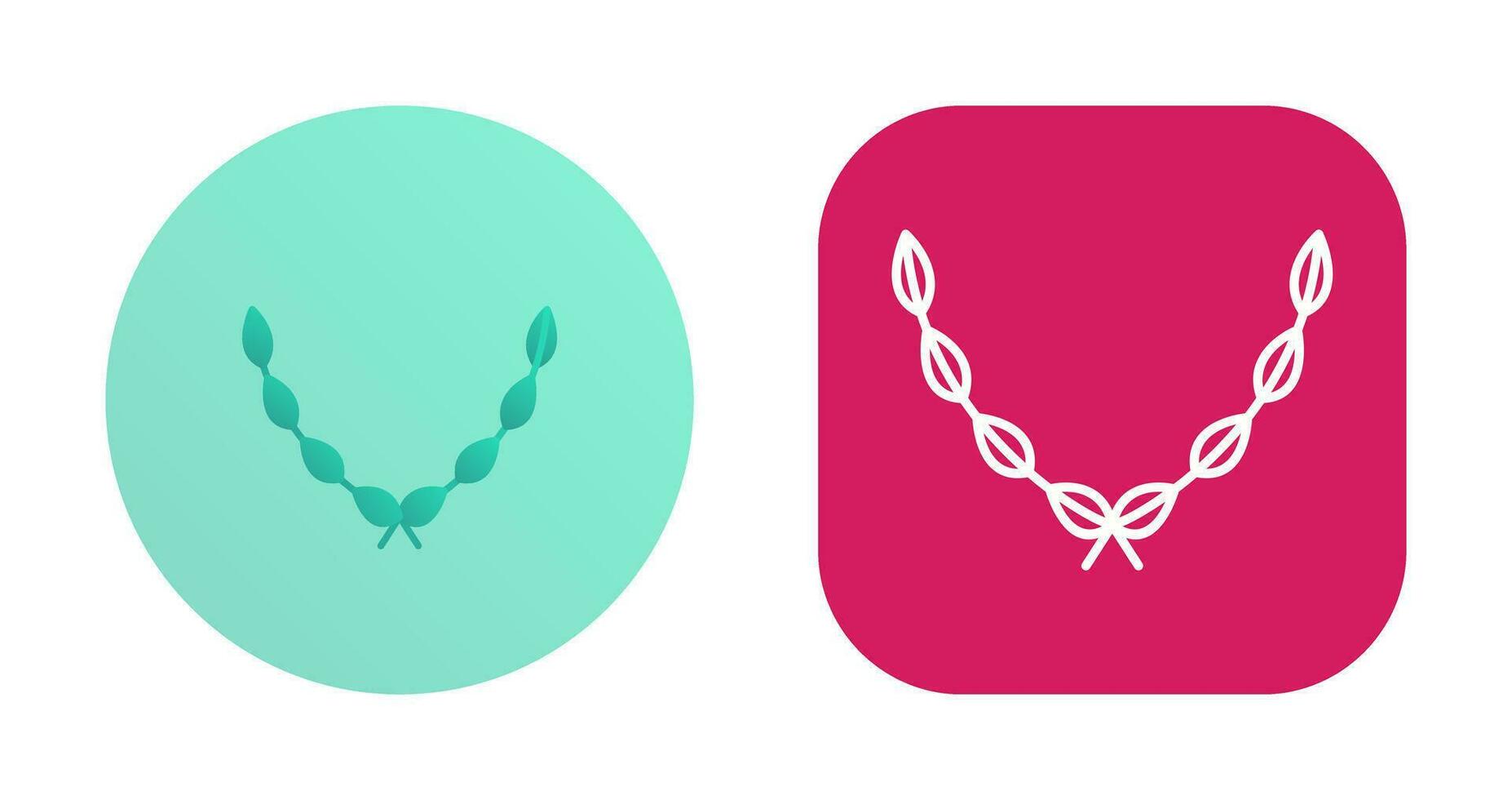 Leaves Wreath Vector Icon