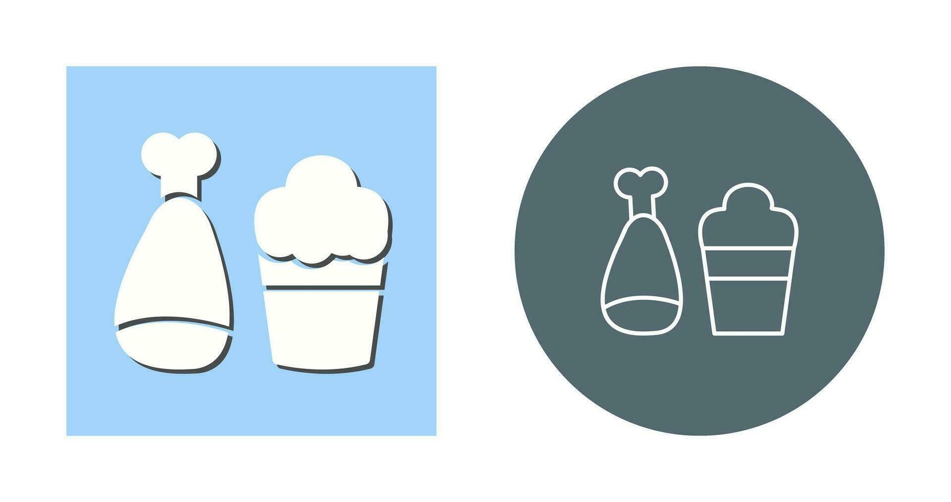 Food and Beer Vector Icon