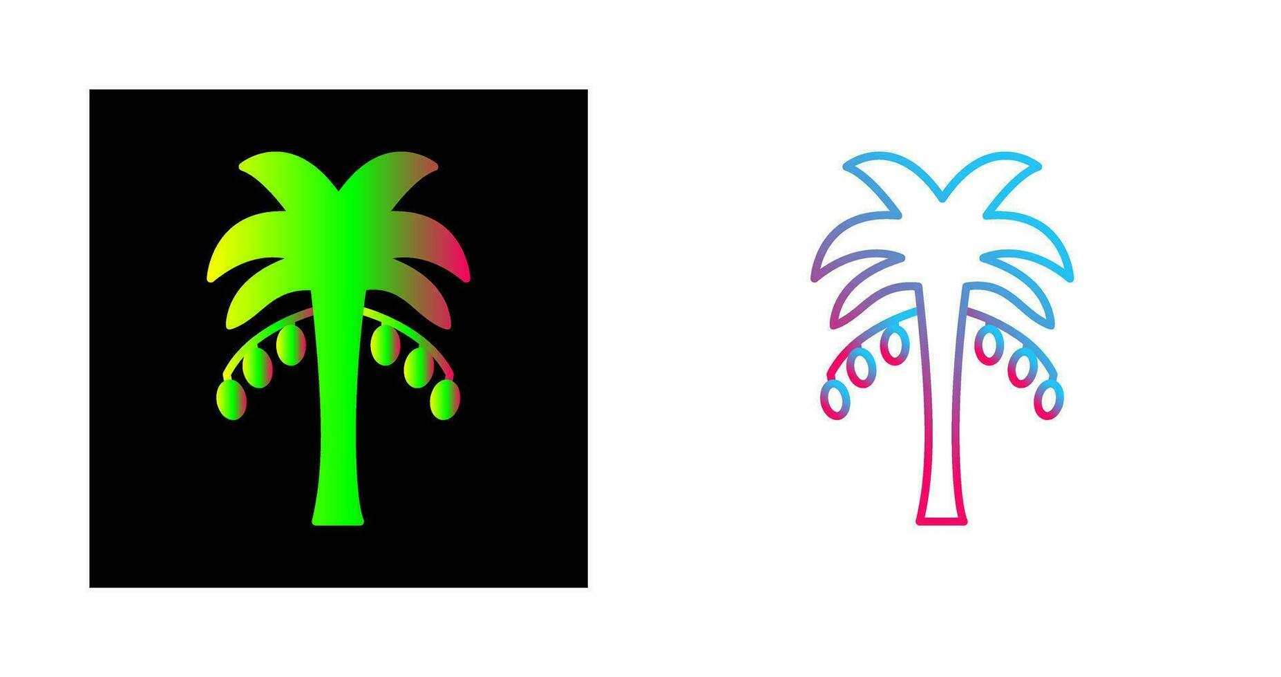 Coconut trees Vector Icon