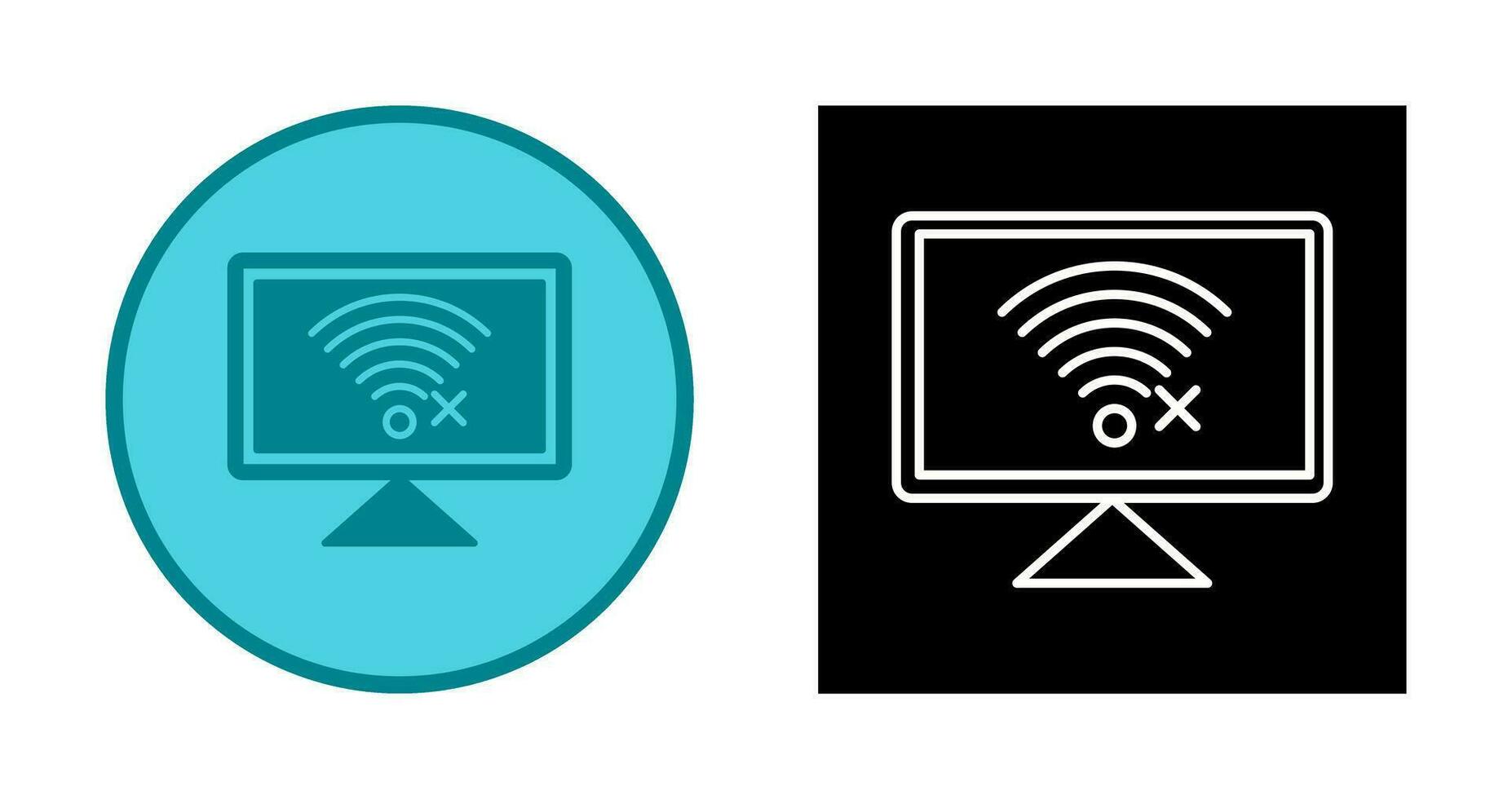 Disconnected Network Vector Icon
