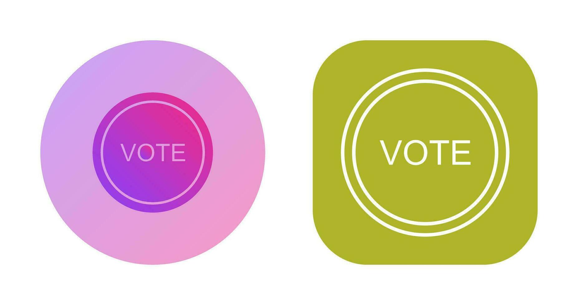 icono de vector de enlace de voto