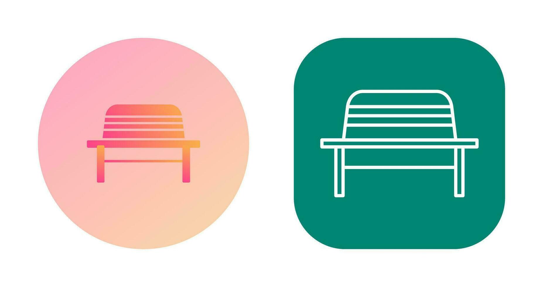 Garden Bench Vector Icon