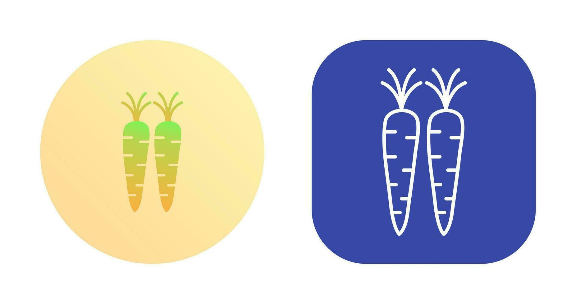 icono de vector de zanahorias