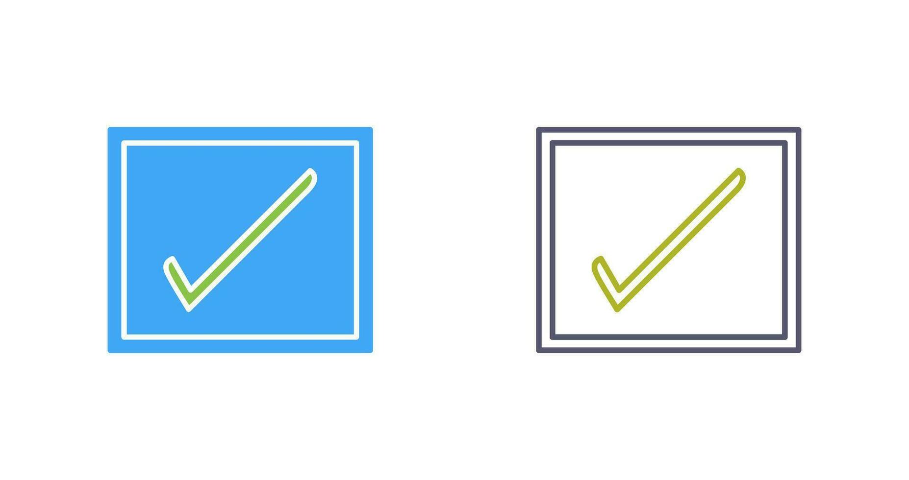 Checkbox Vector Icon