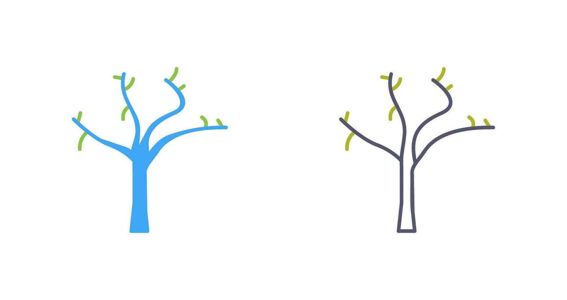 Tree with no Leaves Vector Icon