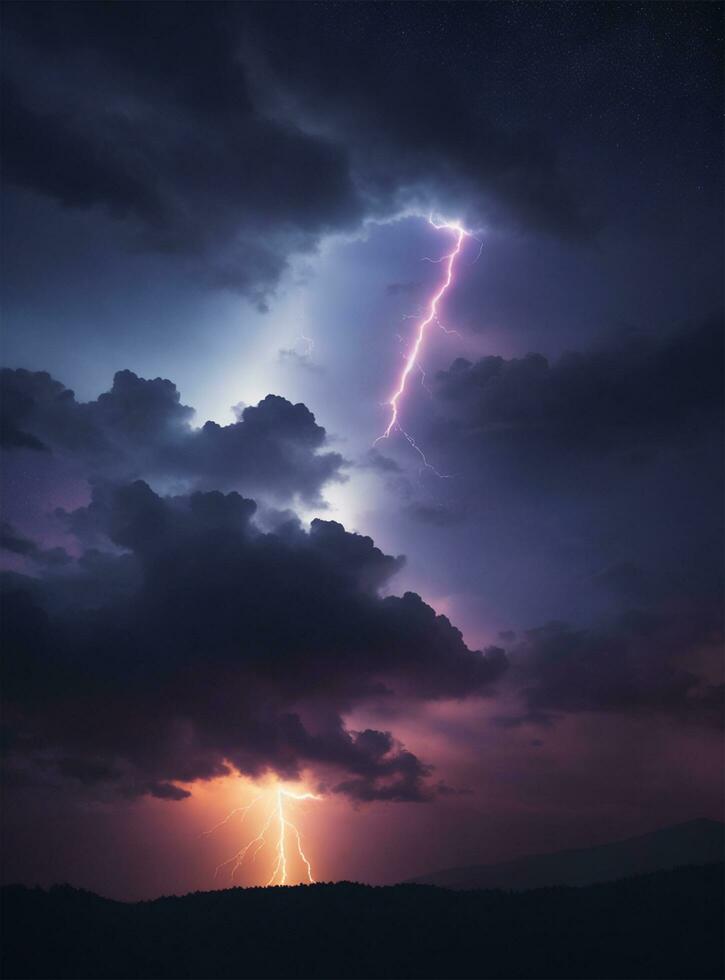 Lighting Up the Dark Exploring the Beauty of Nocturnal Skies photo