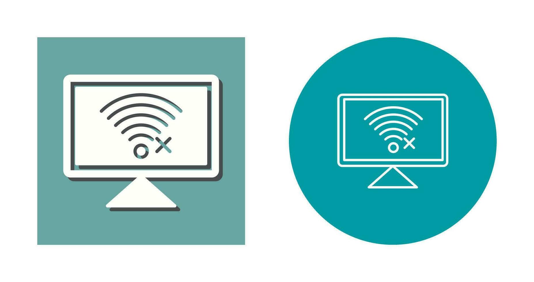 Disconnected Network Vector Icon