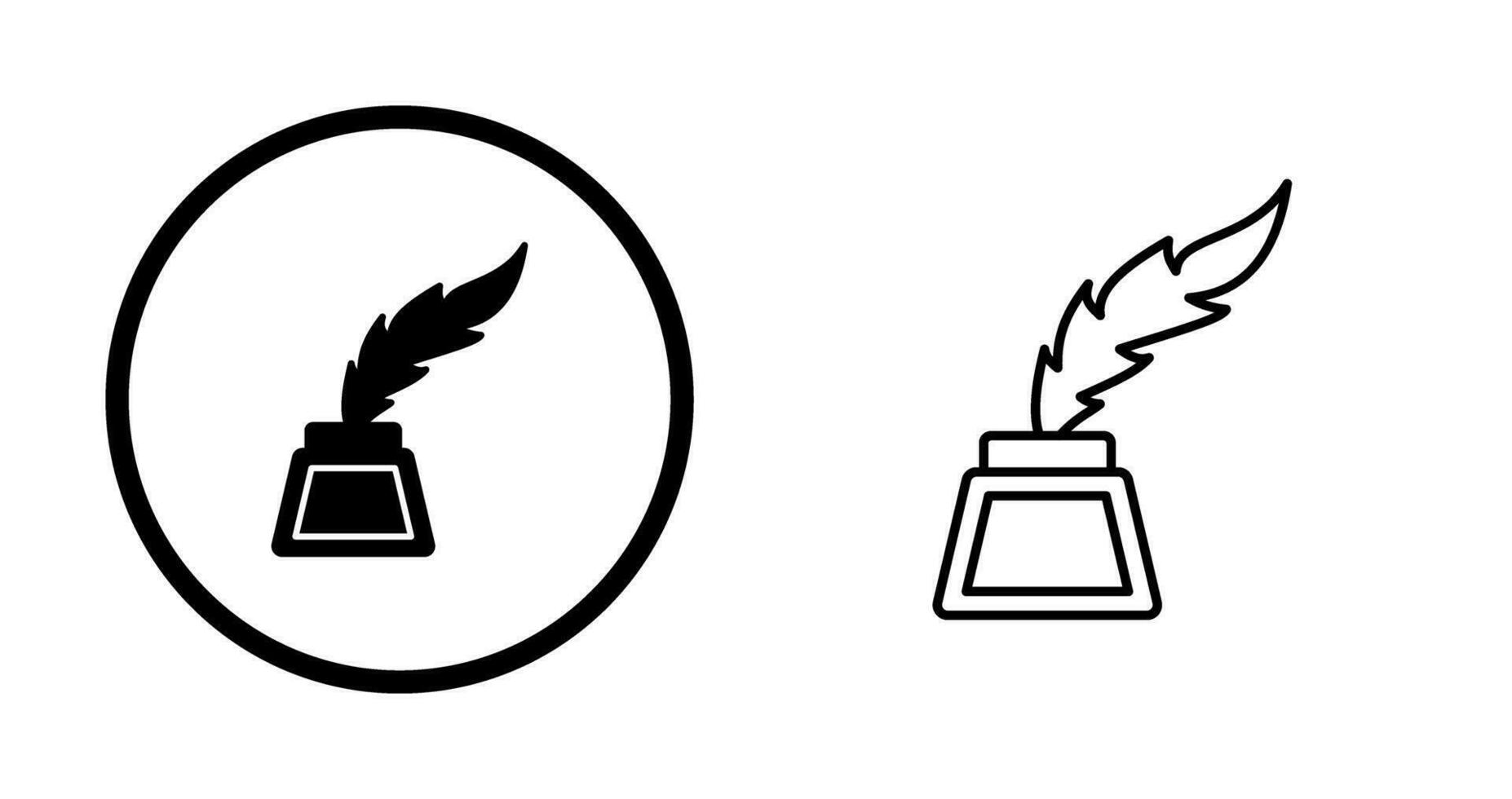 Inkwell Vector Icon