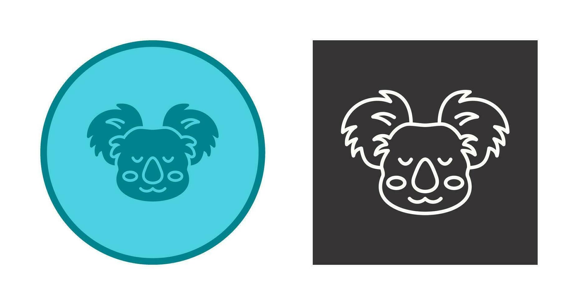 icono de vector de koala