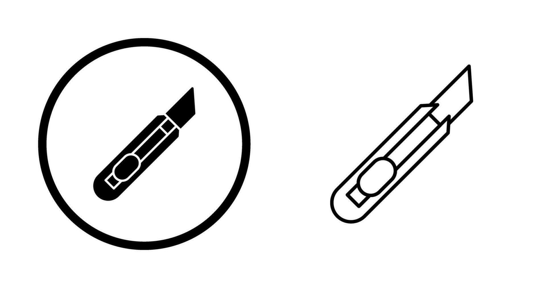 Stationery Knife Vector Icon