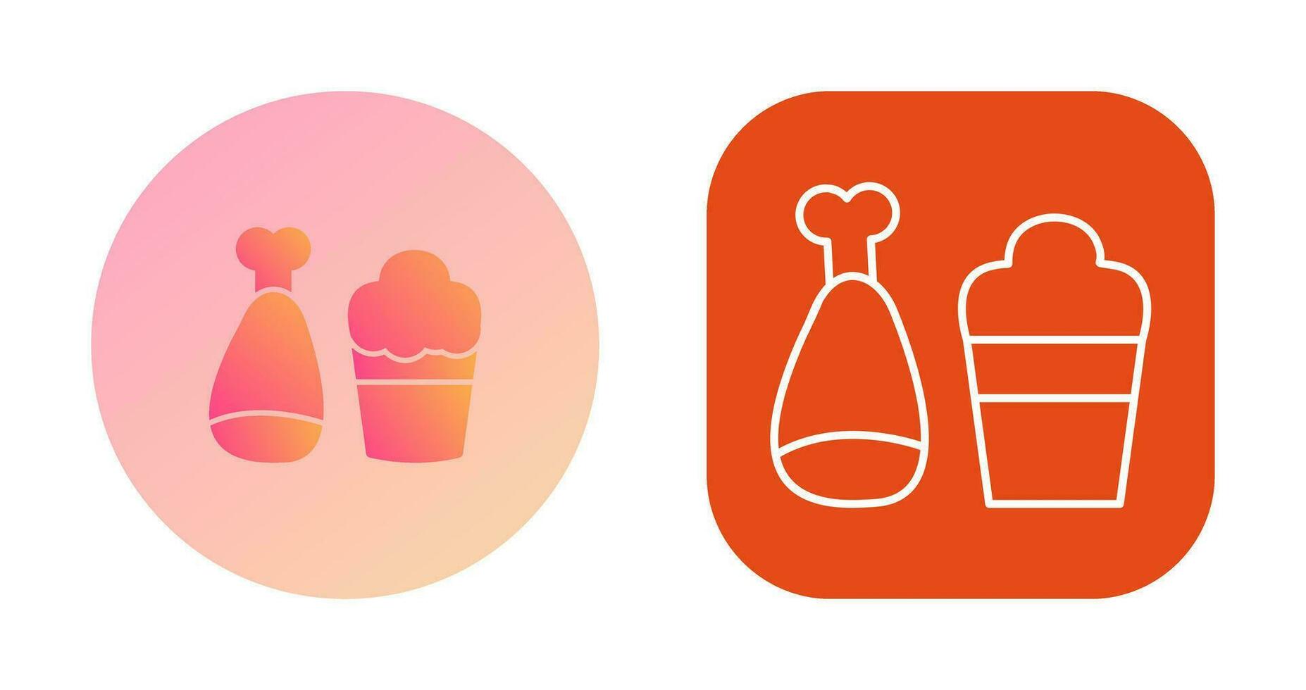 Food and Beer Vector Icon