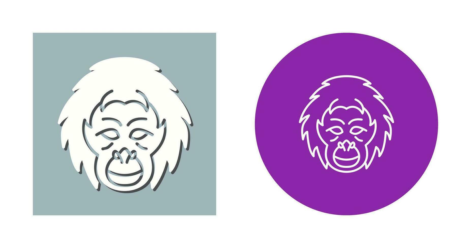 Orangutan Vector Icon