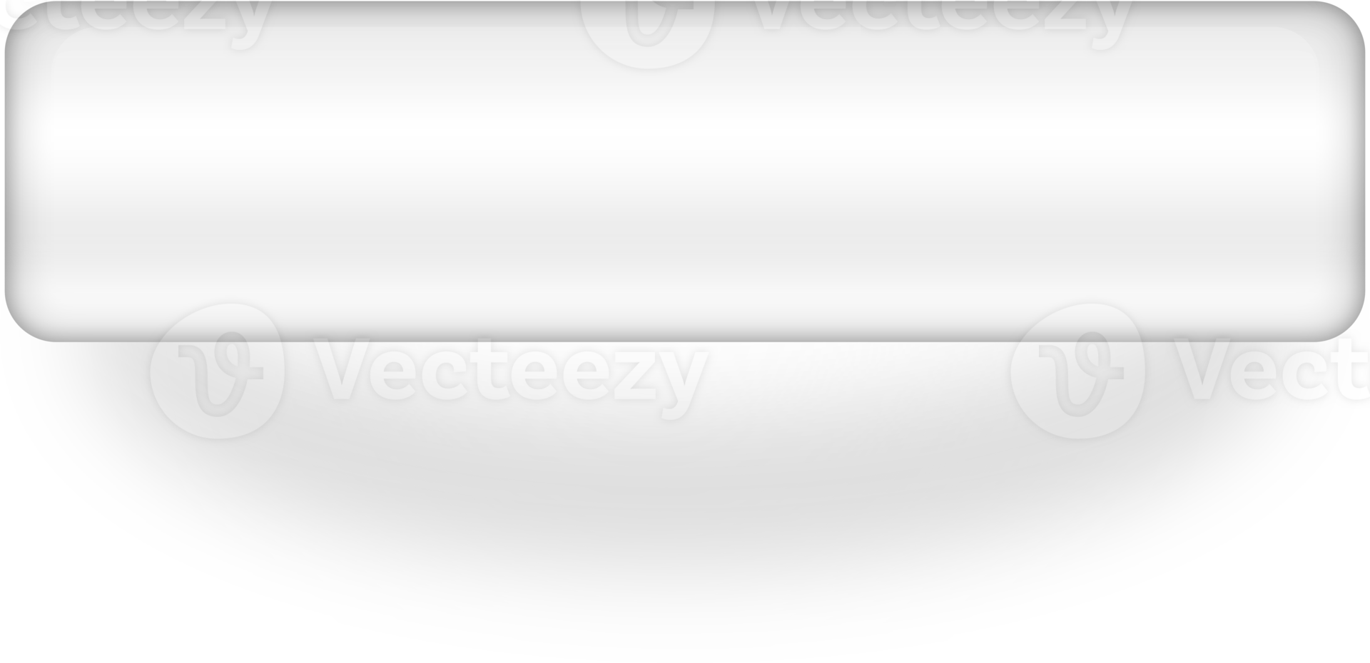 Rectangle neumorphic transparent glass button, Minimal button realistic shadow. png