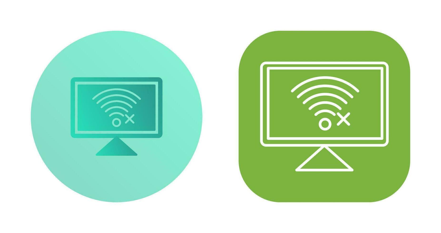 Disconnected Network Vector Icon