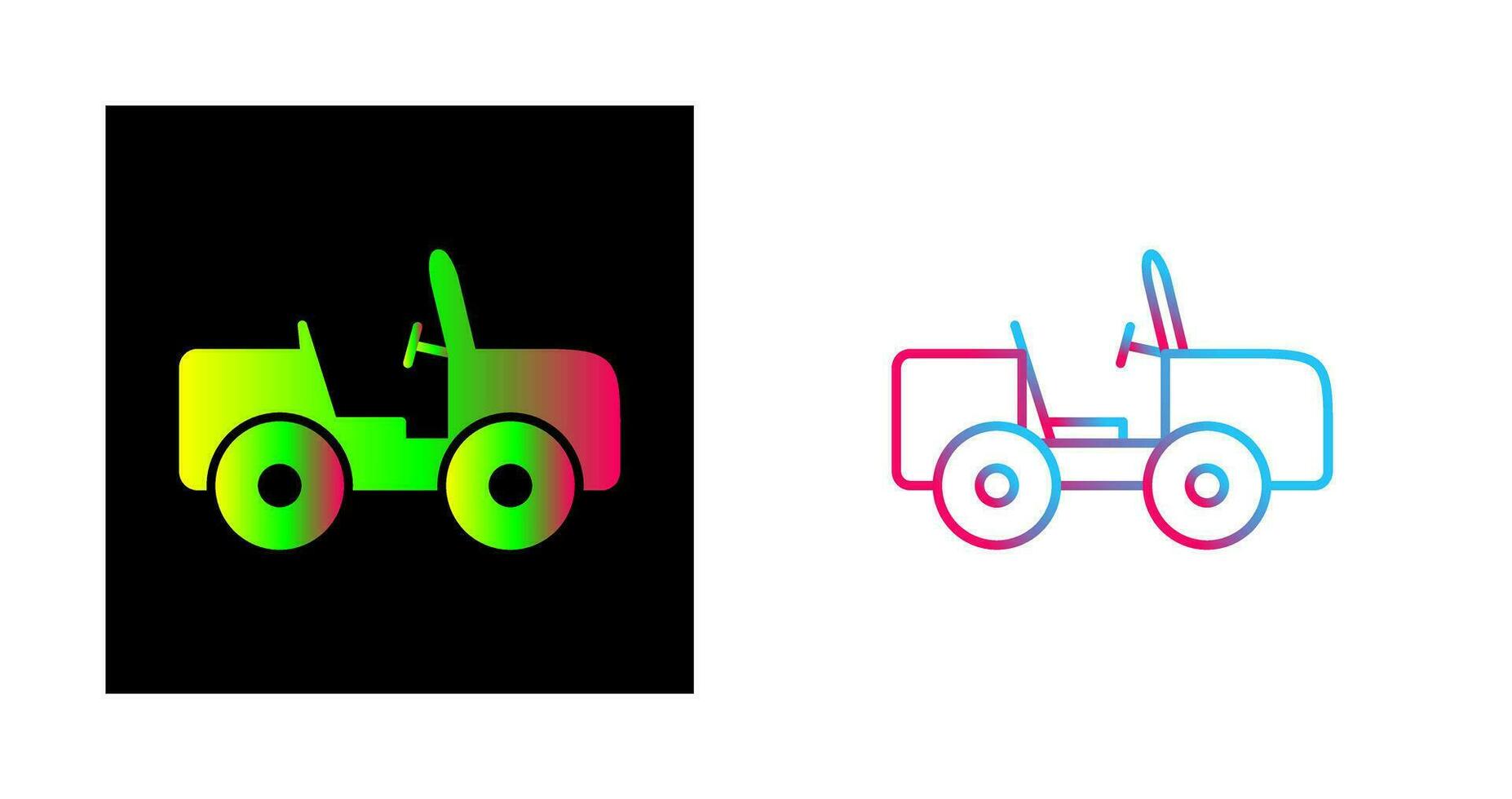 Safari Jeep Vector Icon