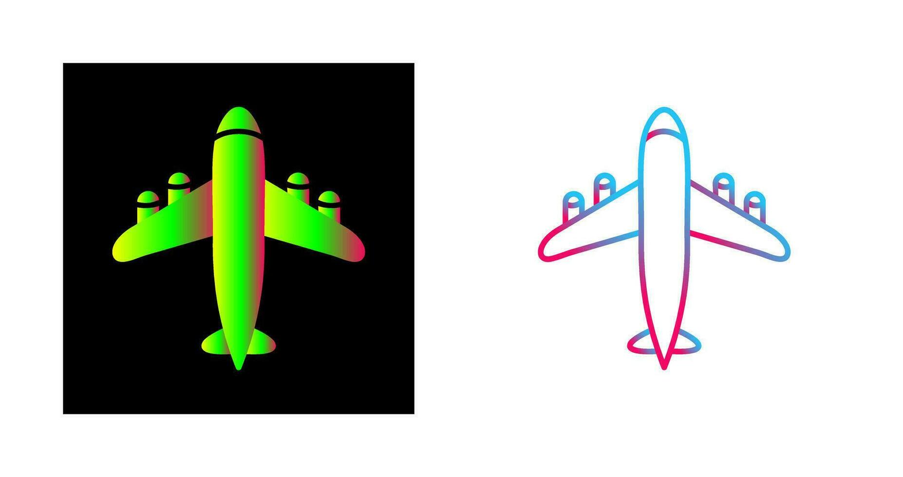 icono de vector de avión volador