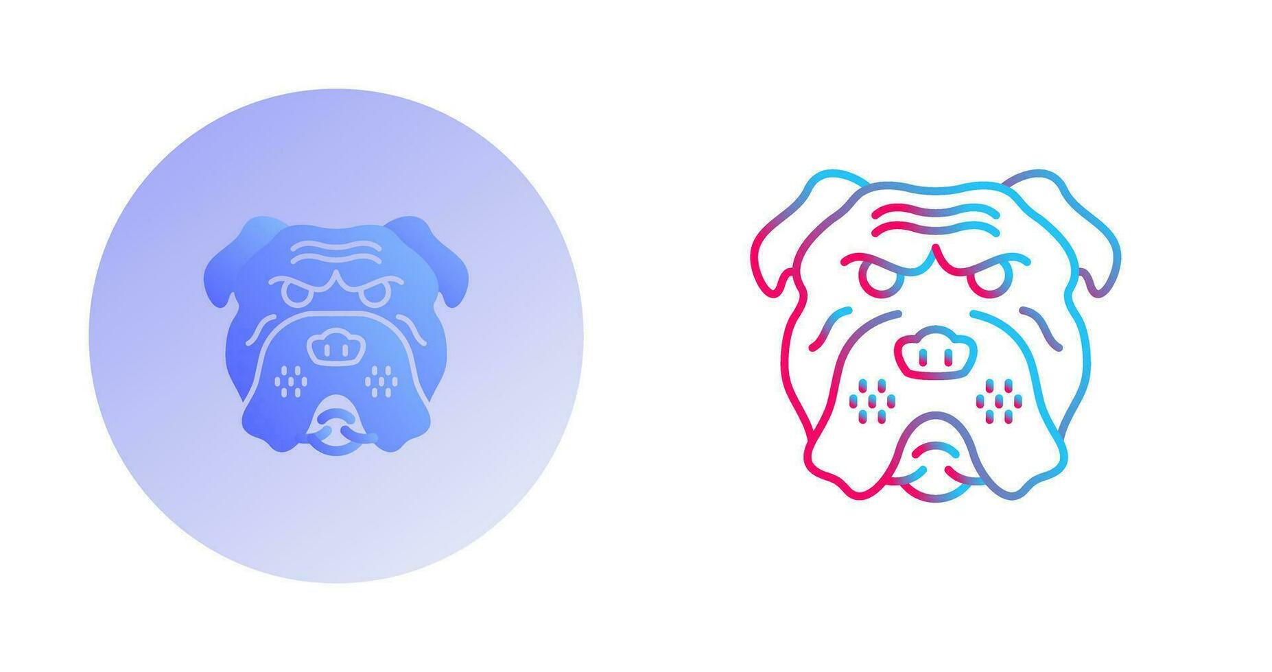 Bulldog Vector Icon