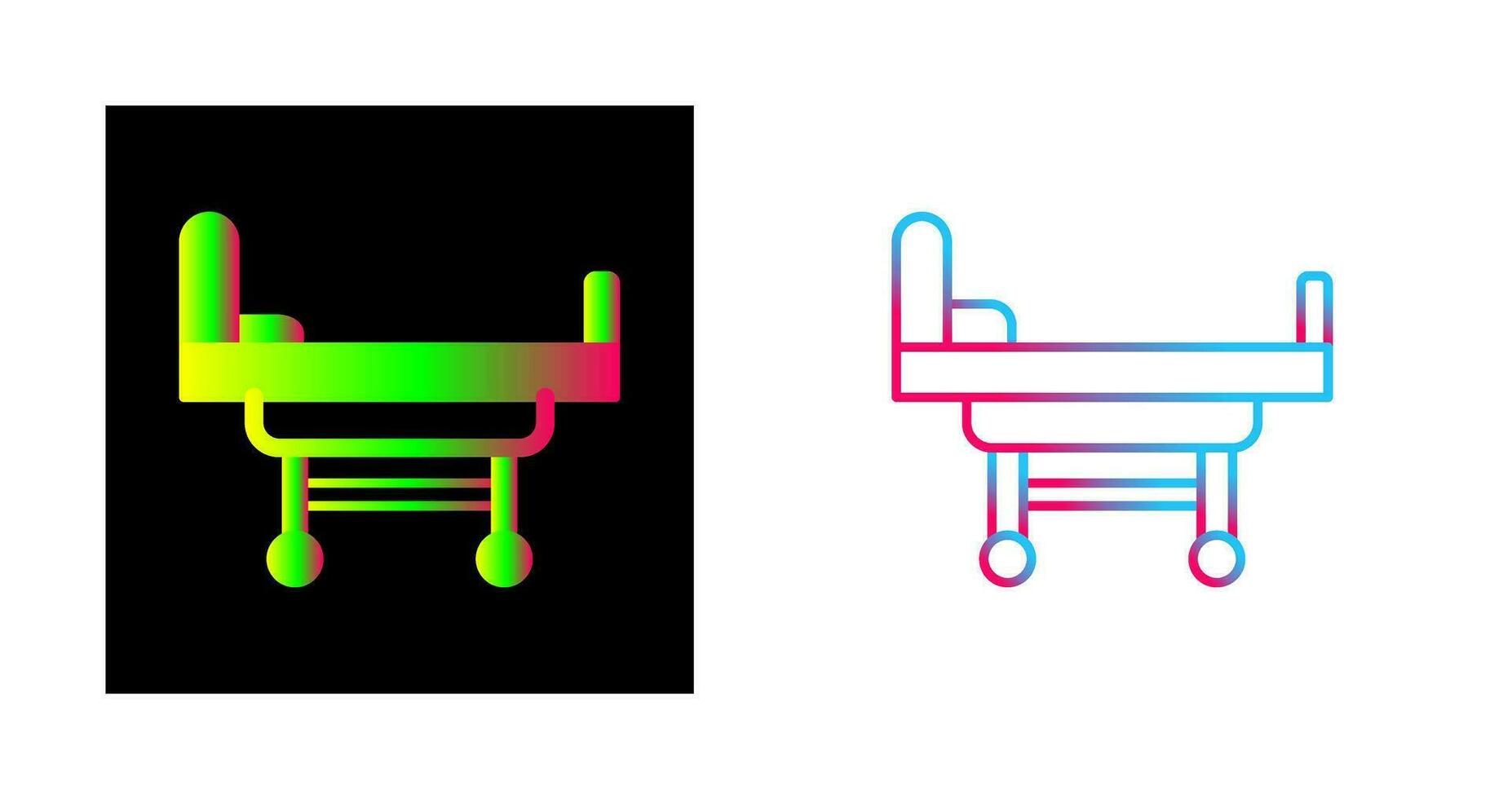 Hospital Bed Vector Icon