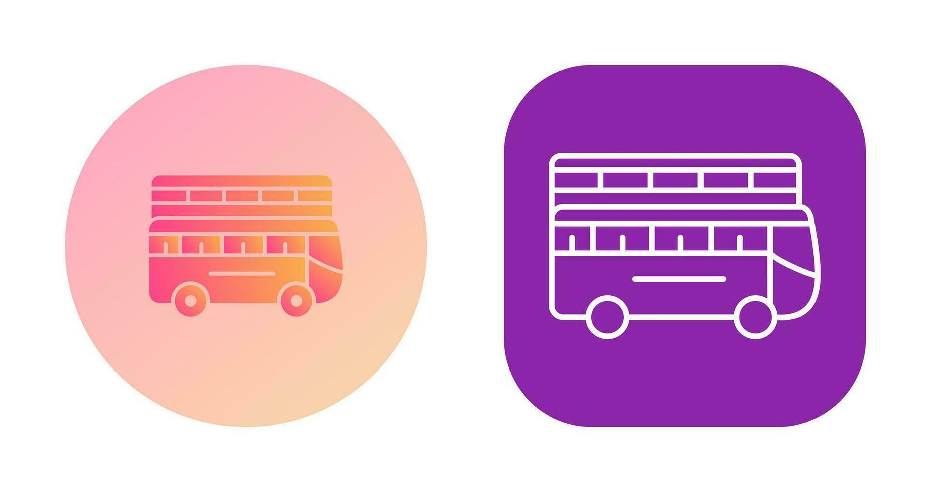 Double Bus Vector Icon