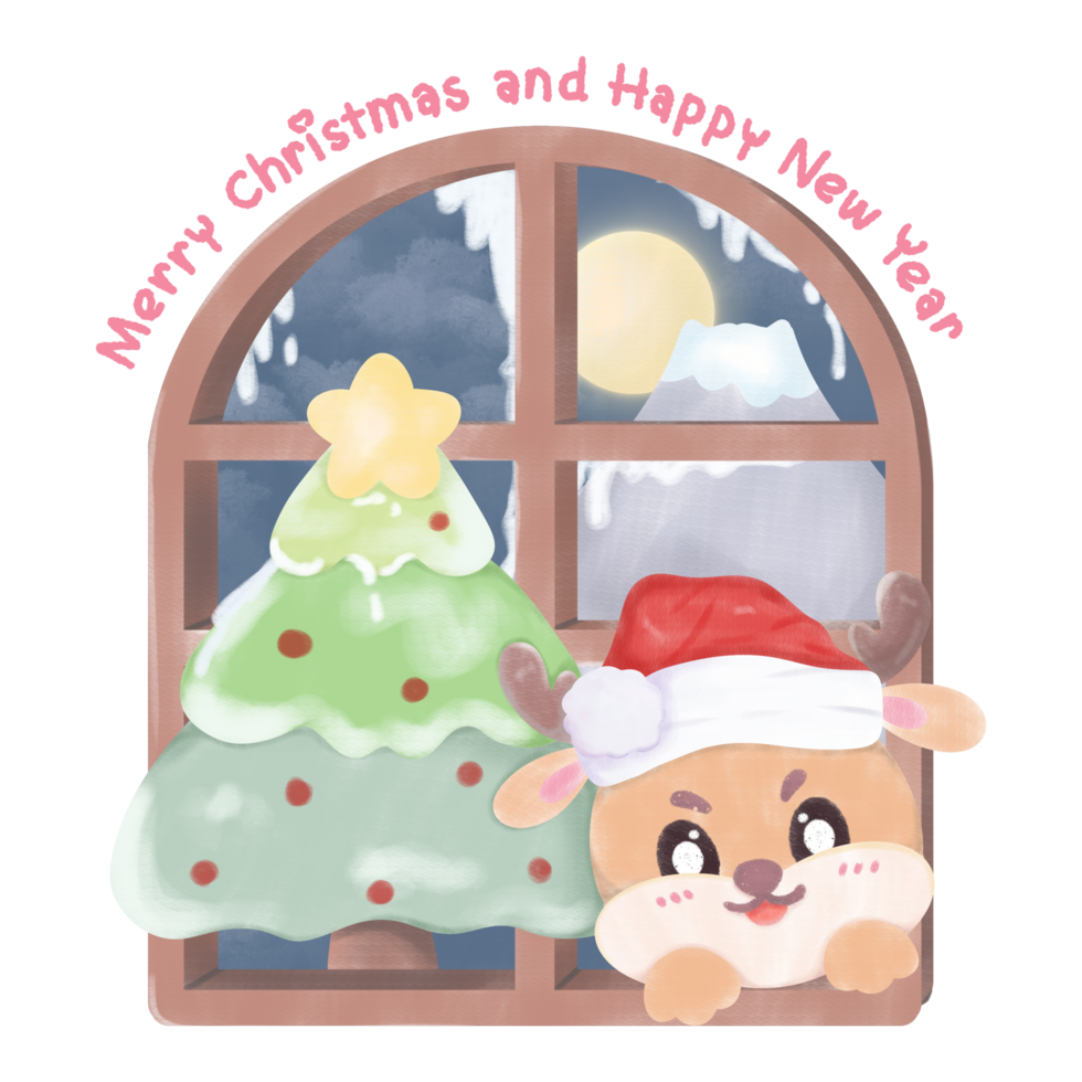 A Reindeer's Christmas Wish png