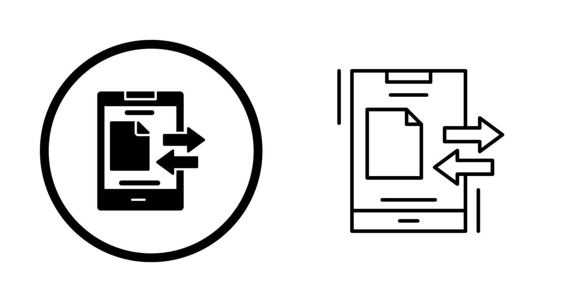 Data Transfer Vector Icon