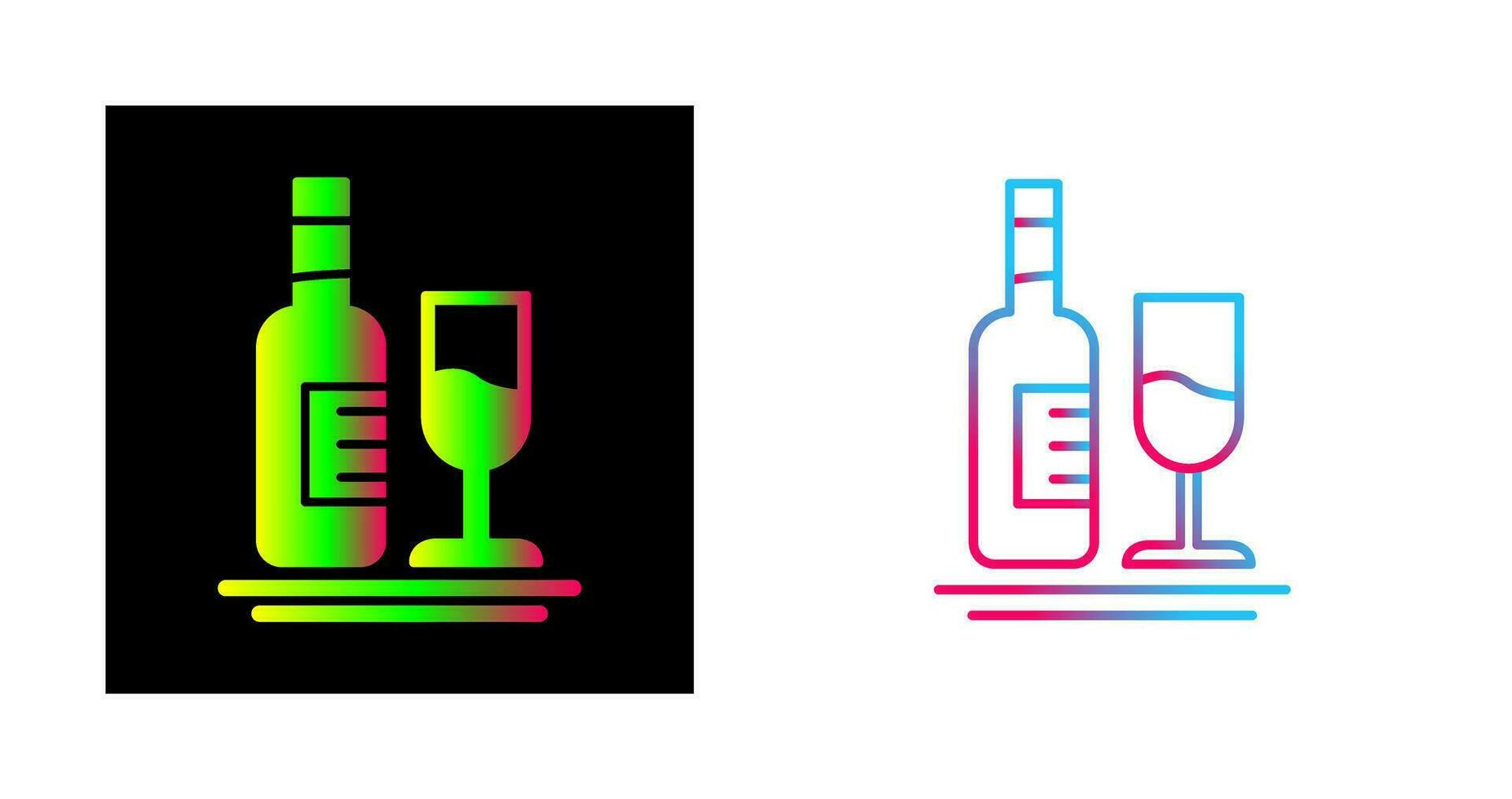 White Wine Vector Icon