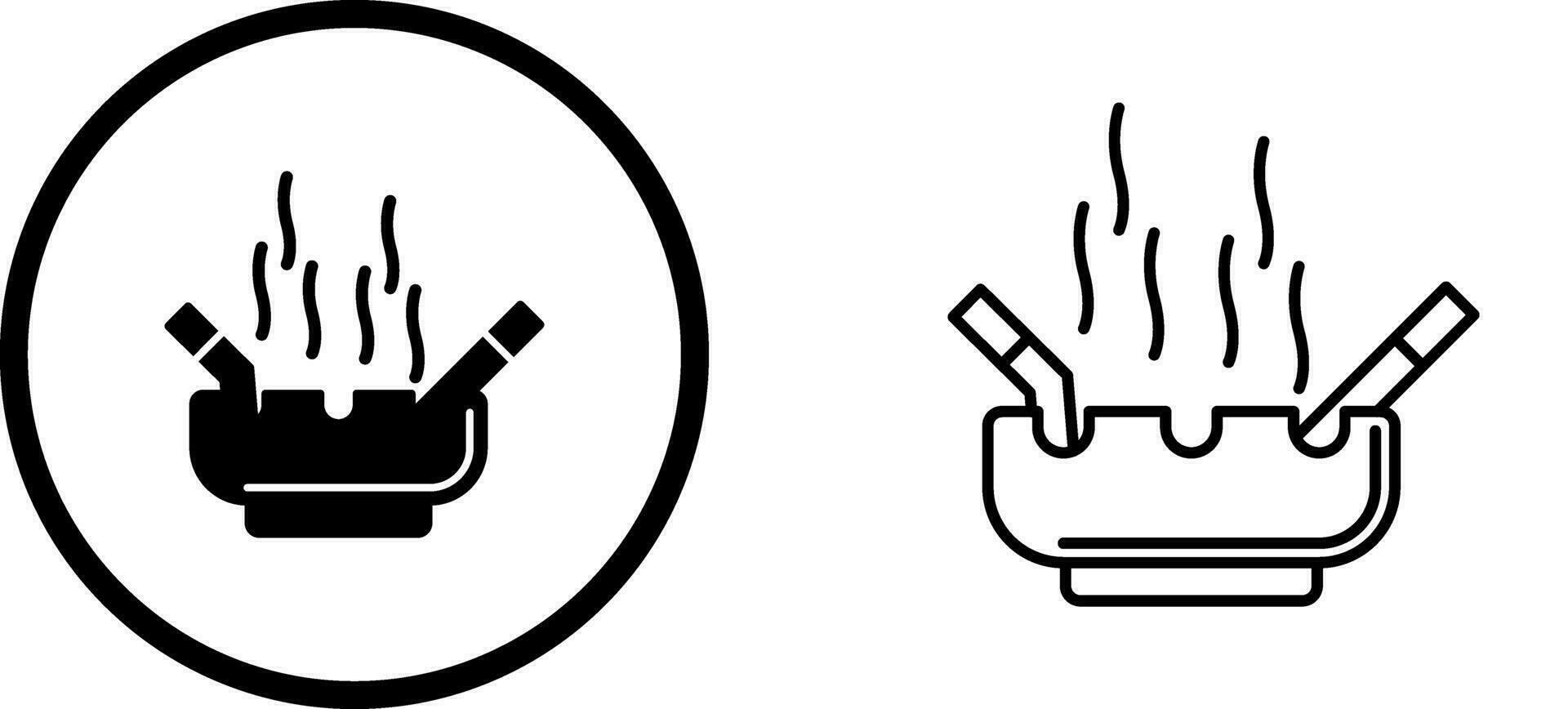 Ashtray Vector Icon