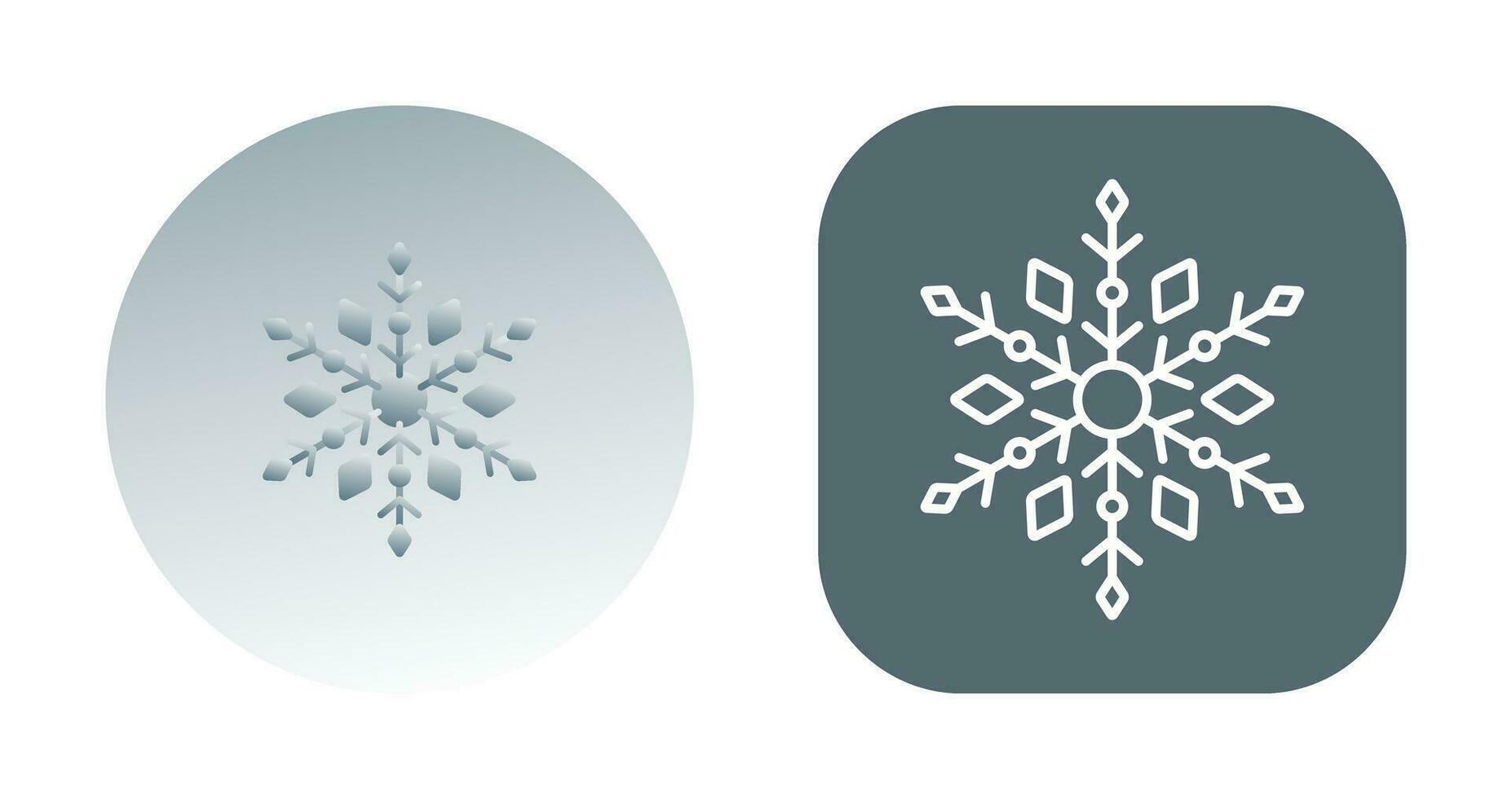 icono de vector de copo de nieve