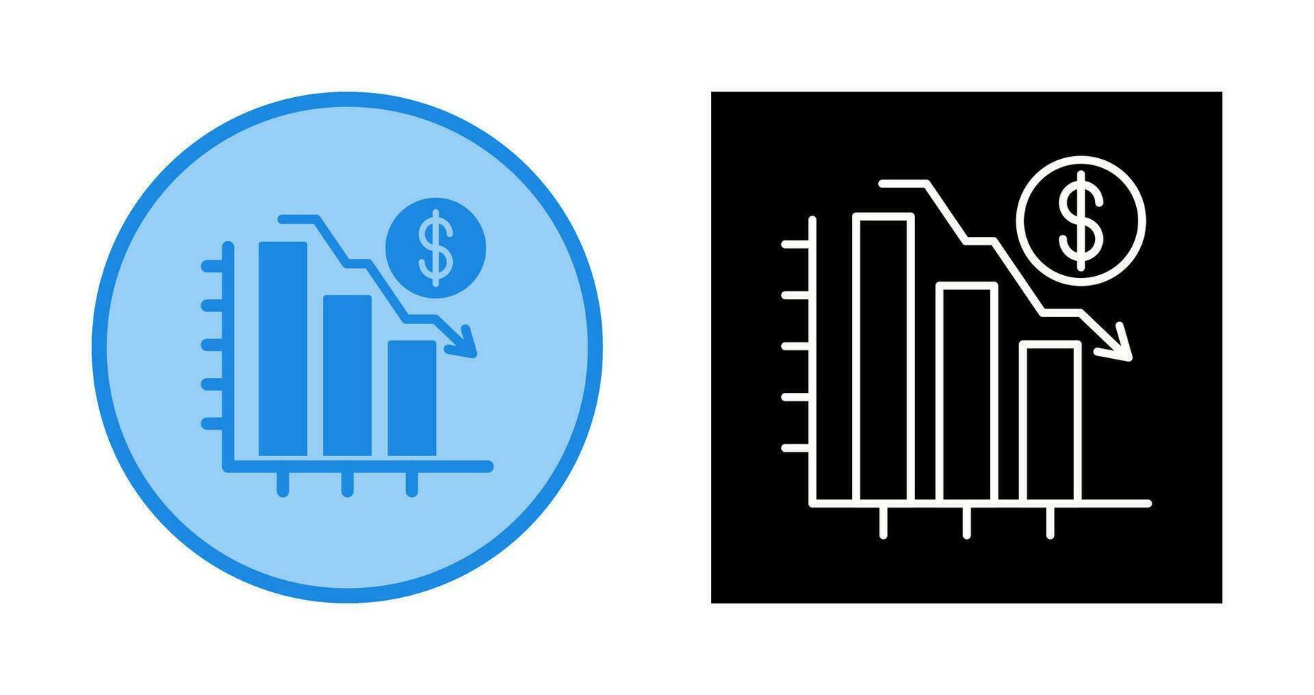 Chart Down Vector Icon