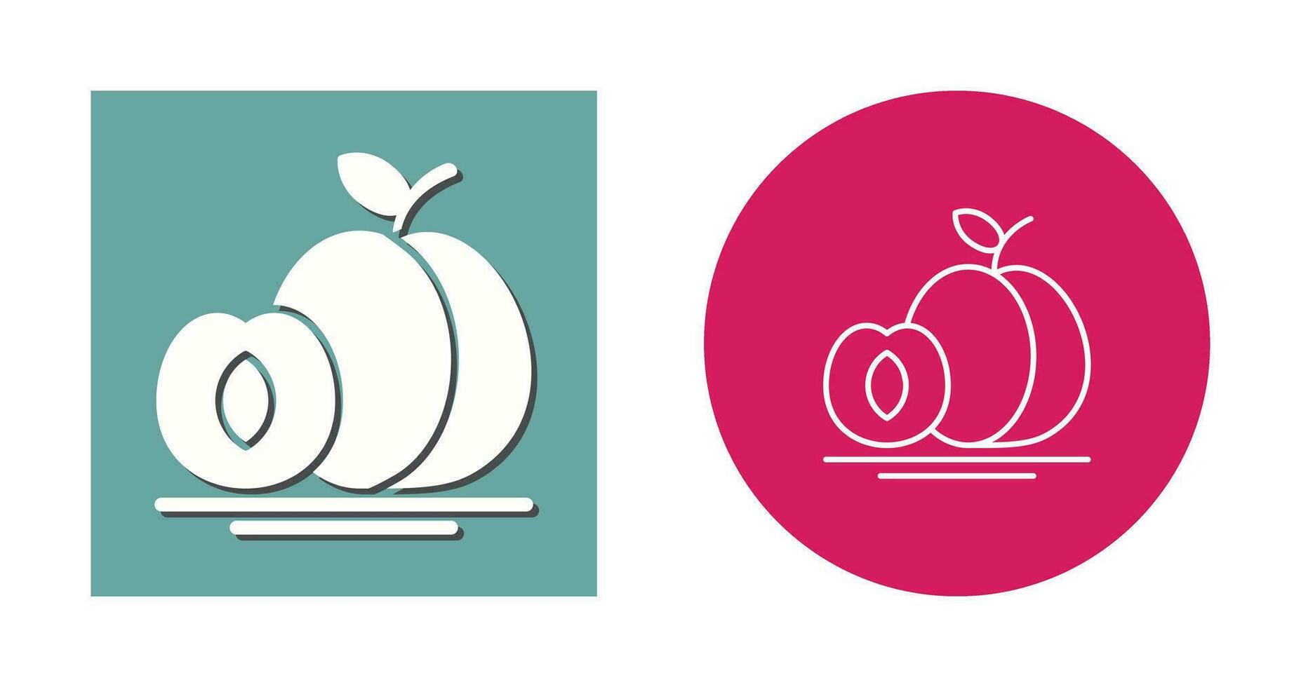 Apricot Vector Icon