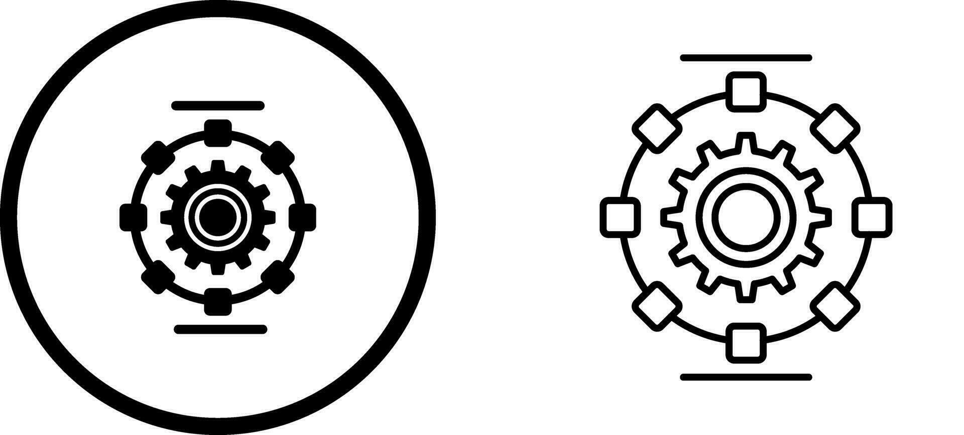 Automated Process Vector Icon
