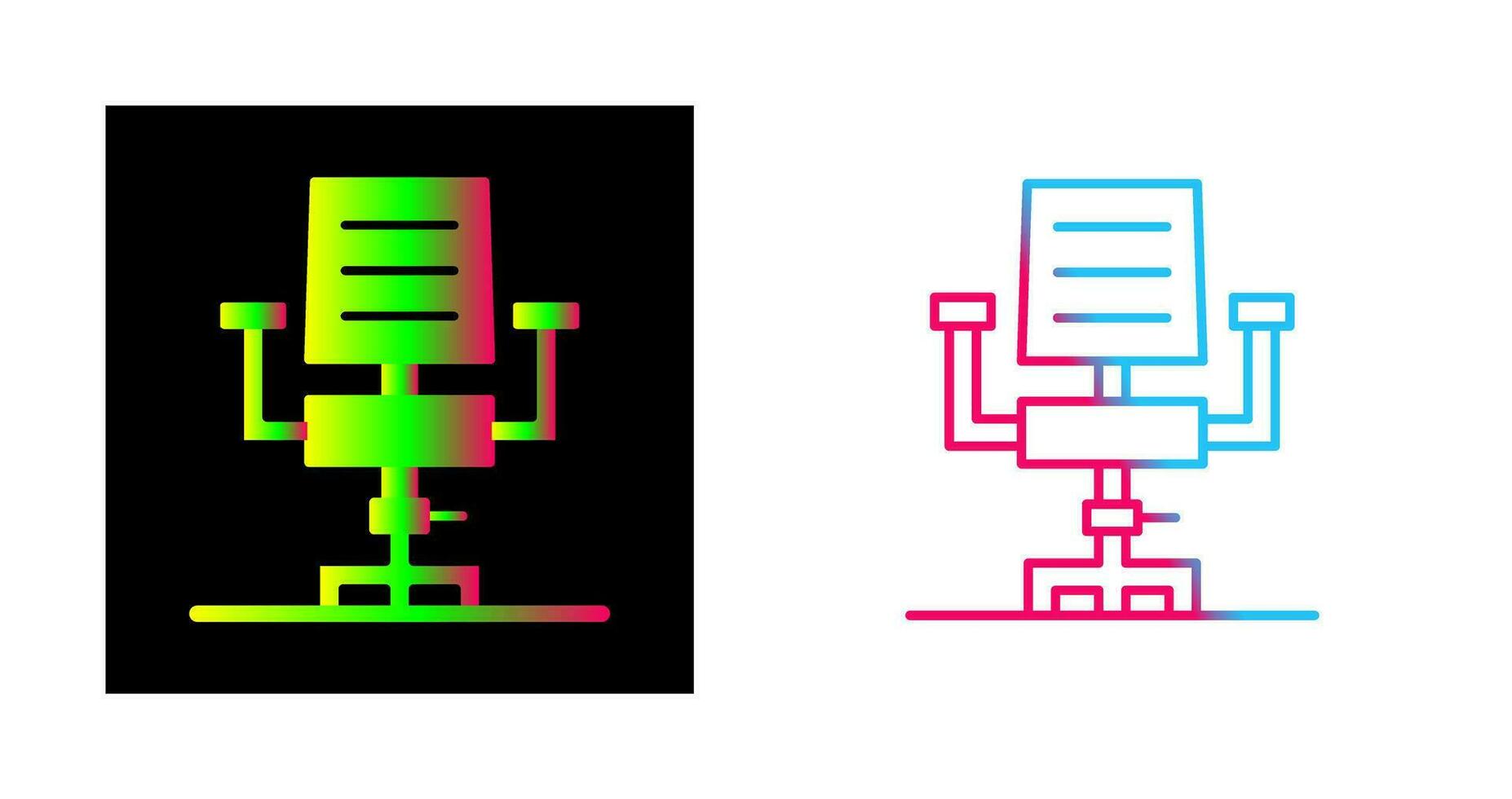 Desk Chair Vector Icon