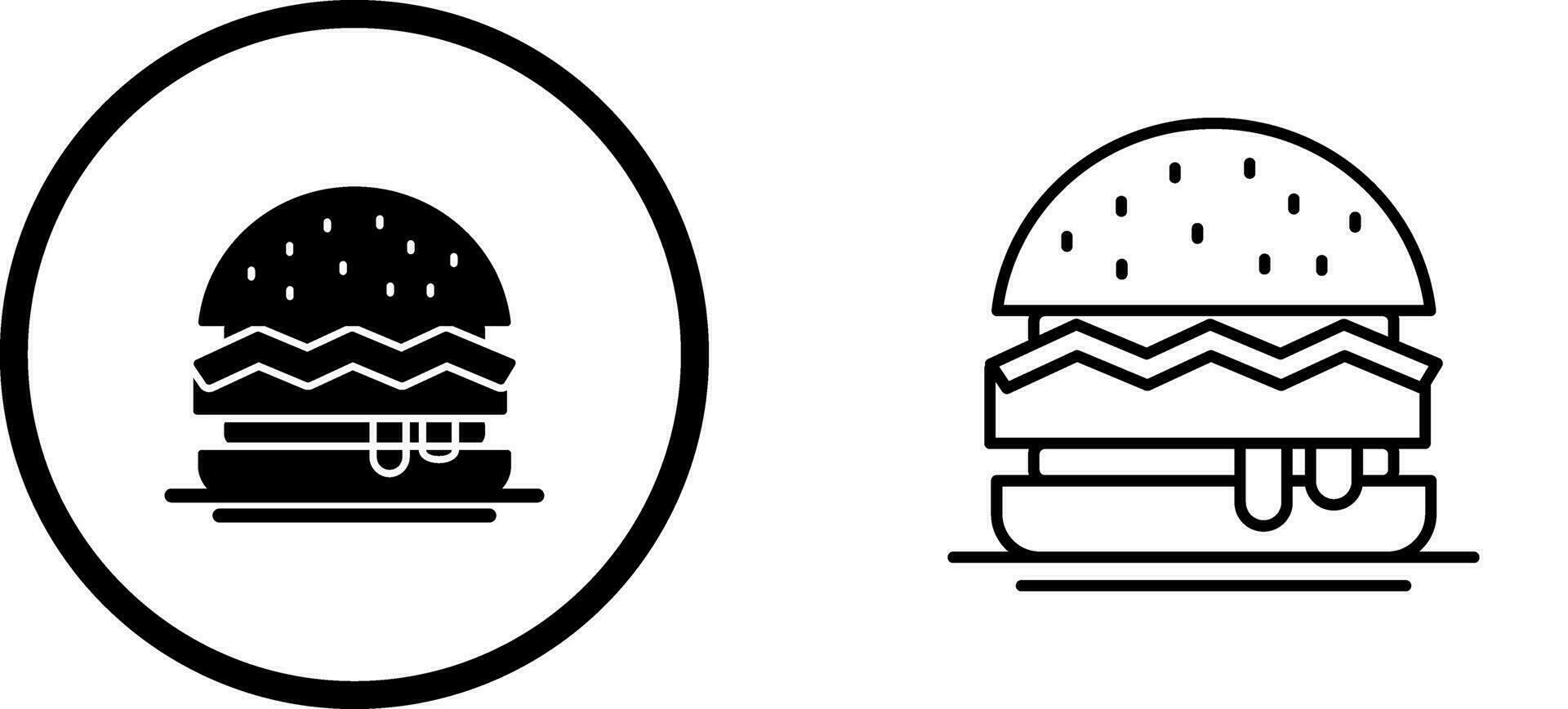 Hamburger Vector Icon