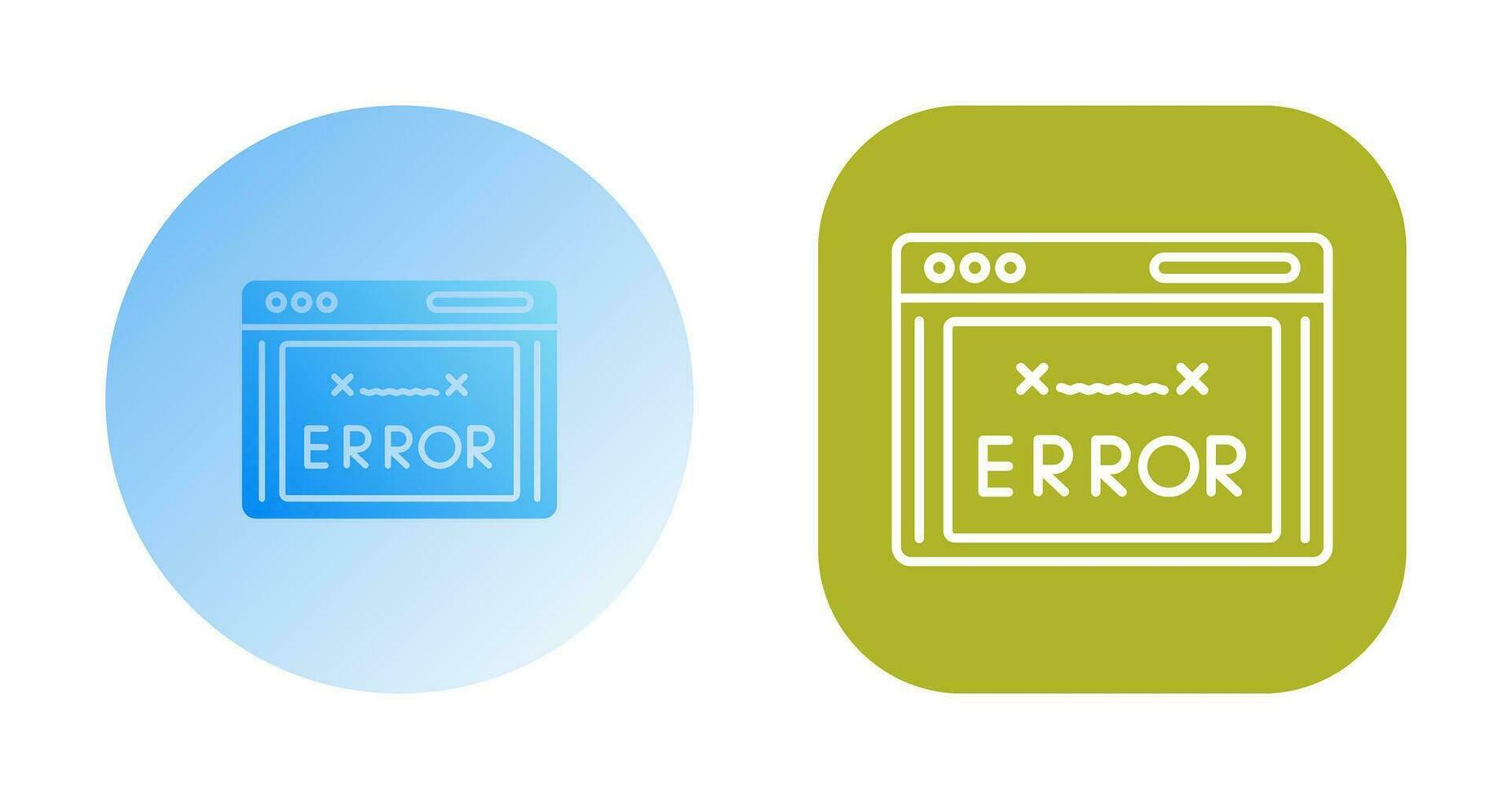 icono de vector de código de error