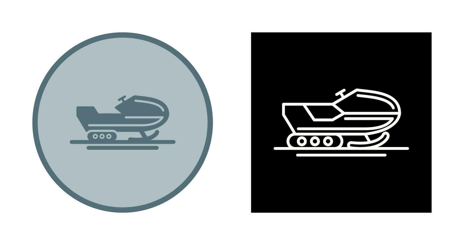 Snowmobile Vector Icon