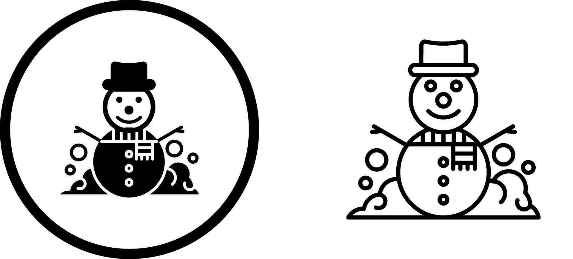 Snowman Vector Icon
