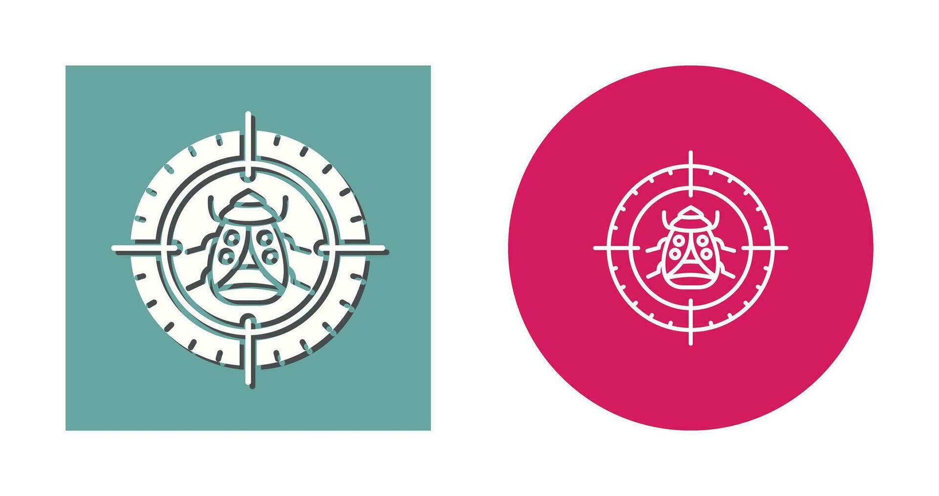 Bug Target Vector Icon