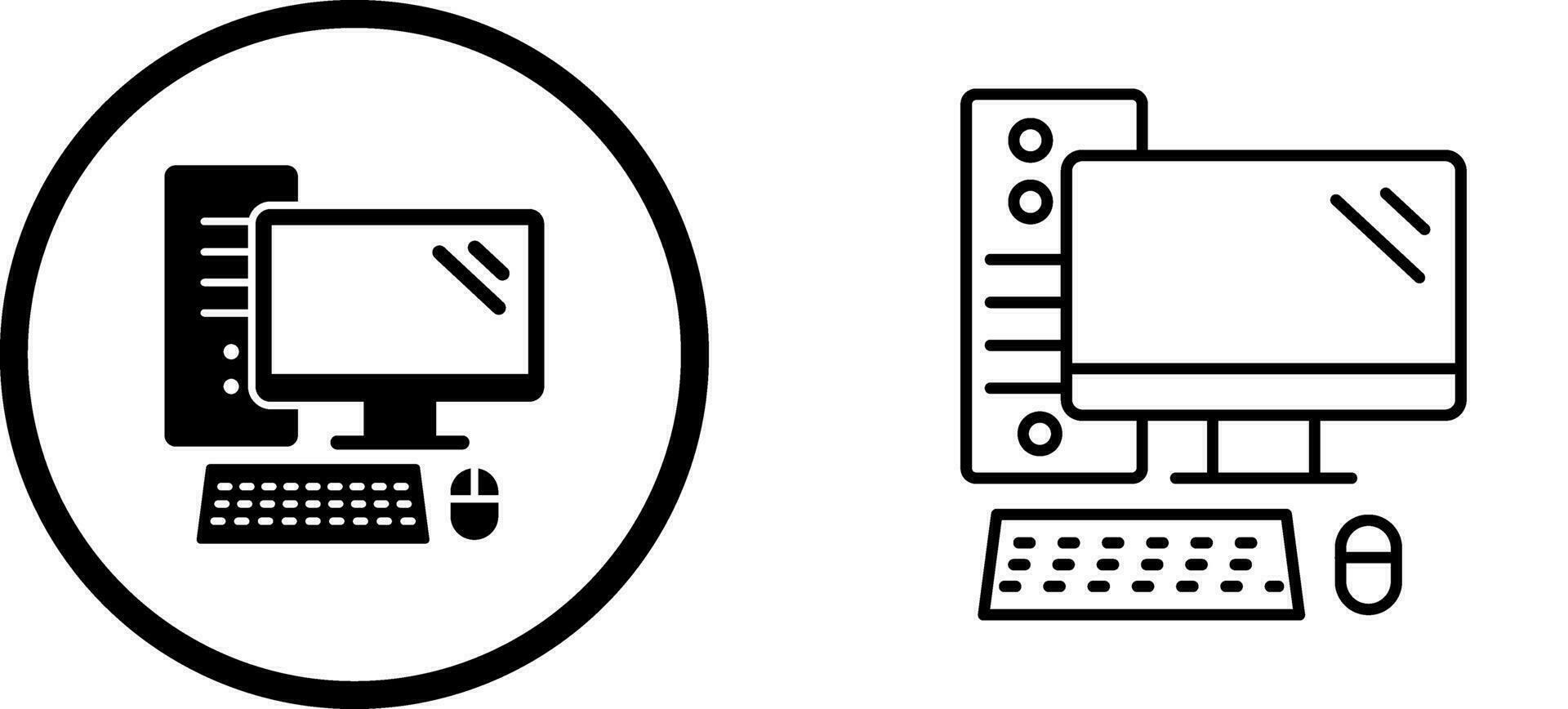 Computer Vector Icon