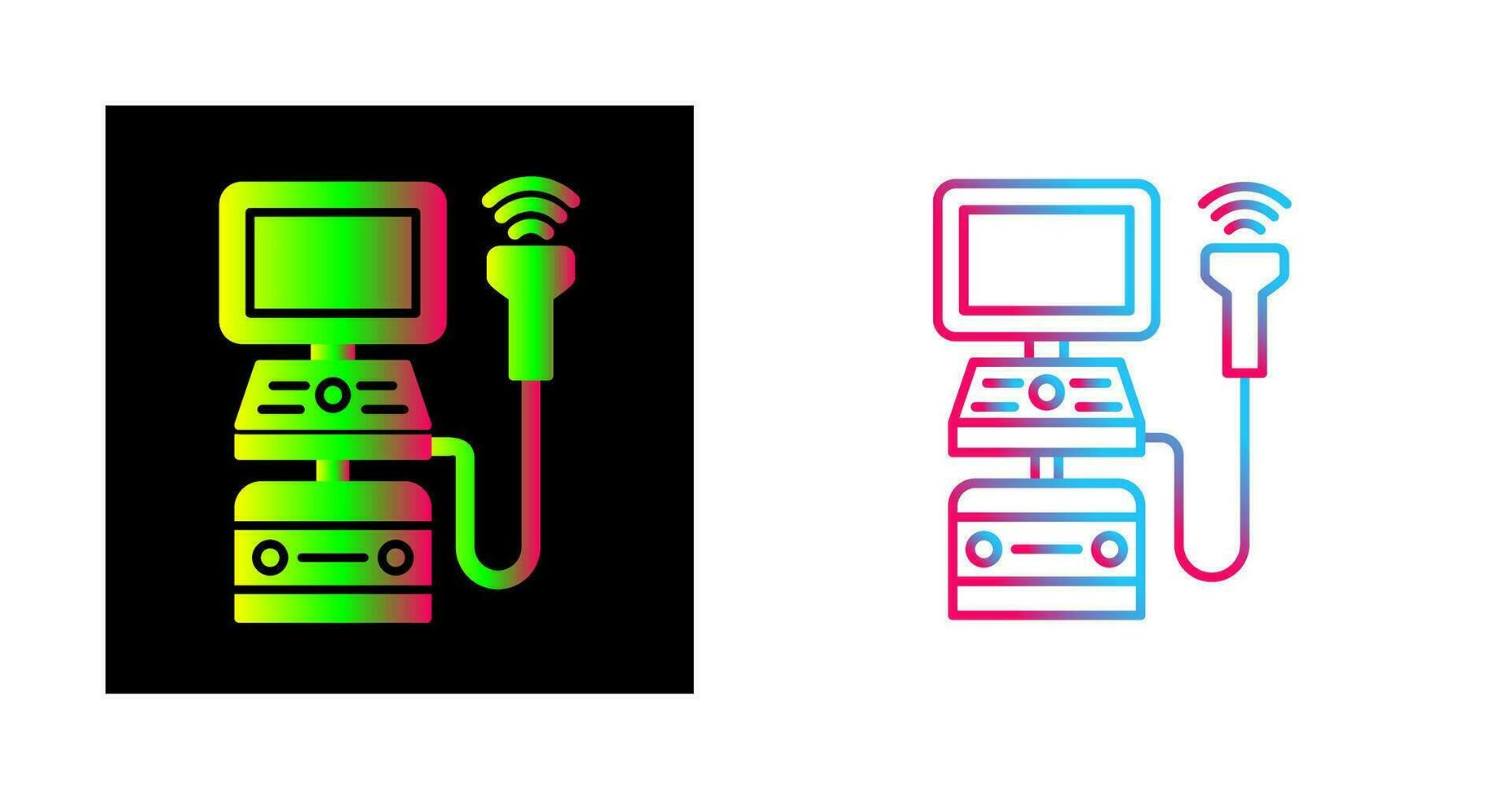Ultrasound Machine Vector Icon