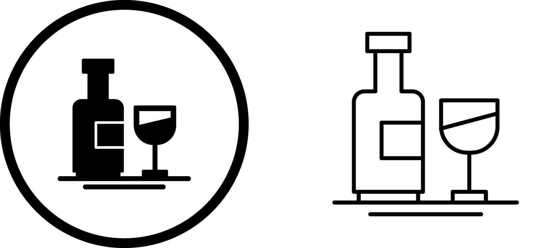 Wine Bottle Vector Icon