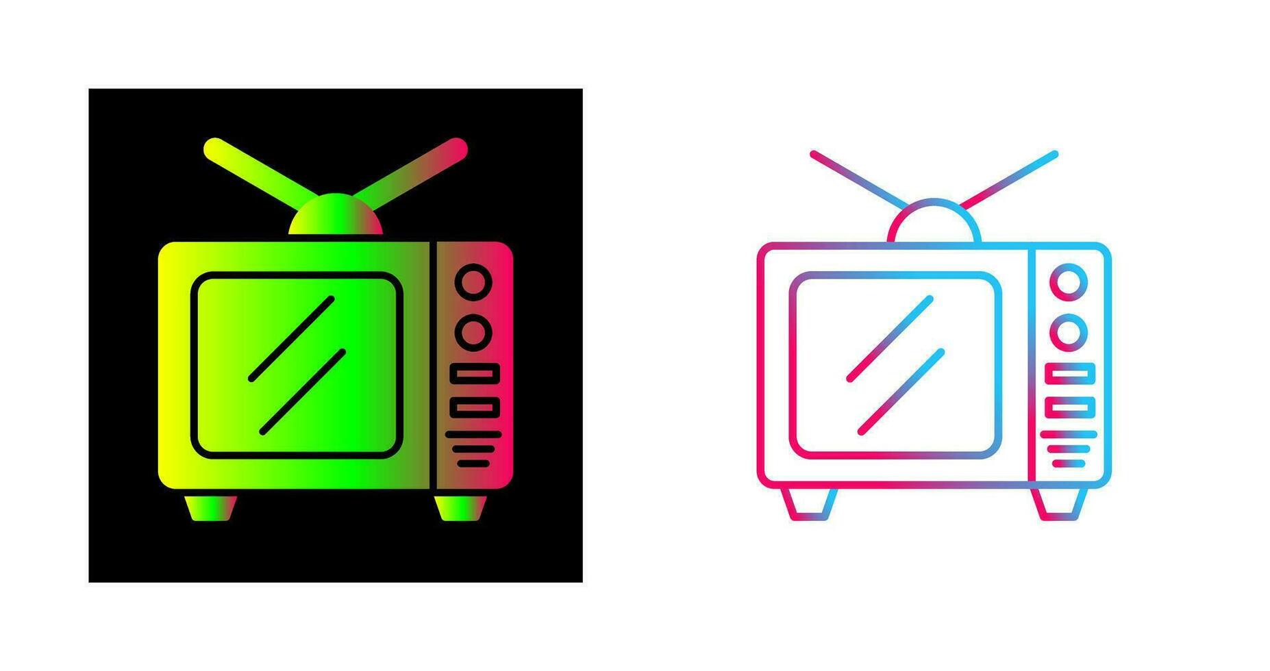 icono de vector de tv